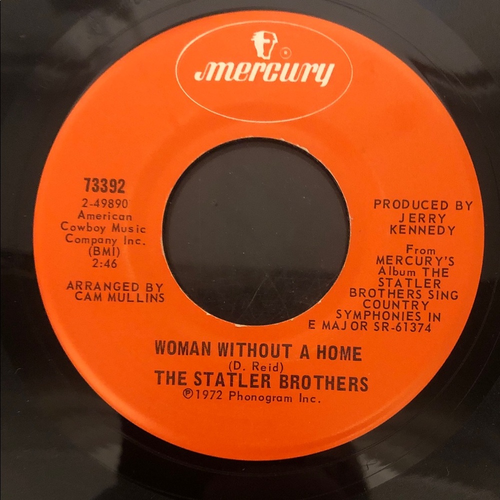 The Statler Brothers Woman Without a Home/I’ll Be Your Baby Tonight